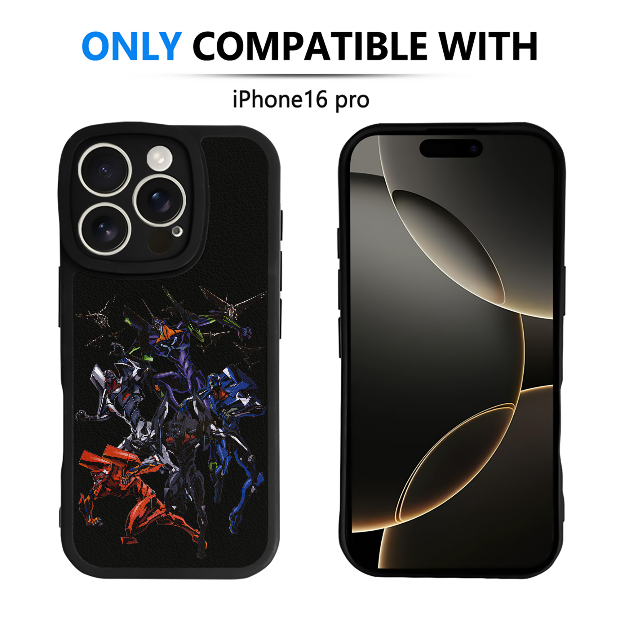 （画像用） EVA 新世紀エヴァンゲリオン 【iPhone 16シリーズ対応】シリコンスマホケース（レザー調） 材質：シリコン